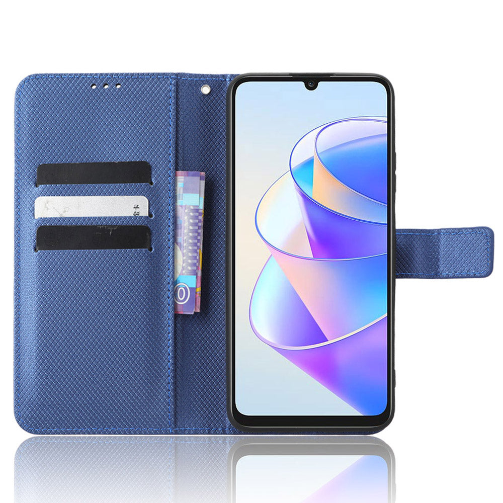 PU Leather Case for Honor X7a 5G Play7T 5G Diamond Texture Wallet Stand Mobile Phone Cover PU Leather Case for Honor X7a 5G Play7T 5G Diamond Texture Wallet Stand Mobile Phone Cover